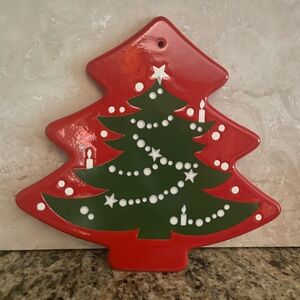 Christmas Trivet, Waechtersbach Christmas Tree Pattern